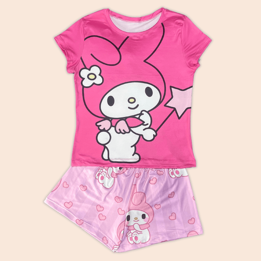 Pijama Short Blusa de Mangas My Melody Rosa