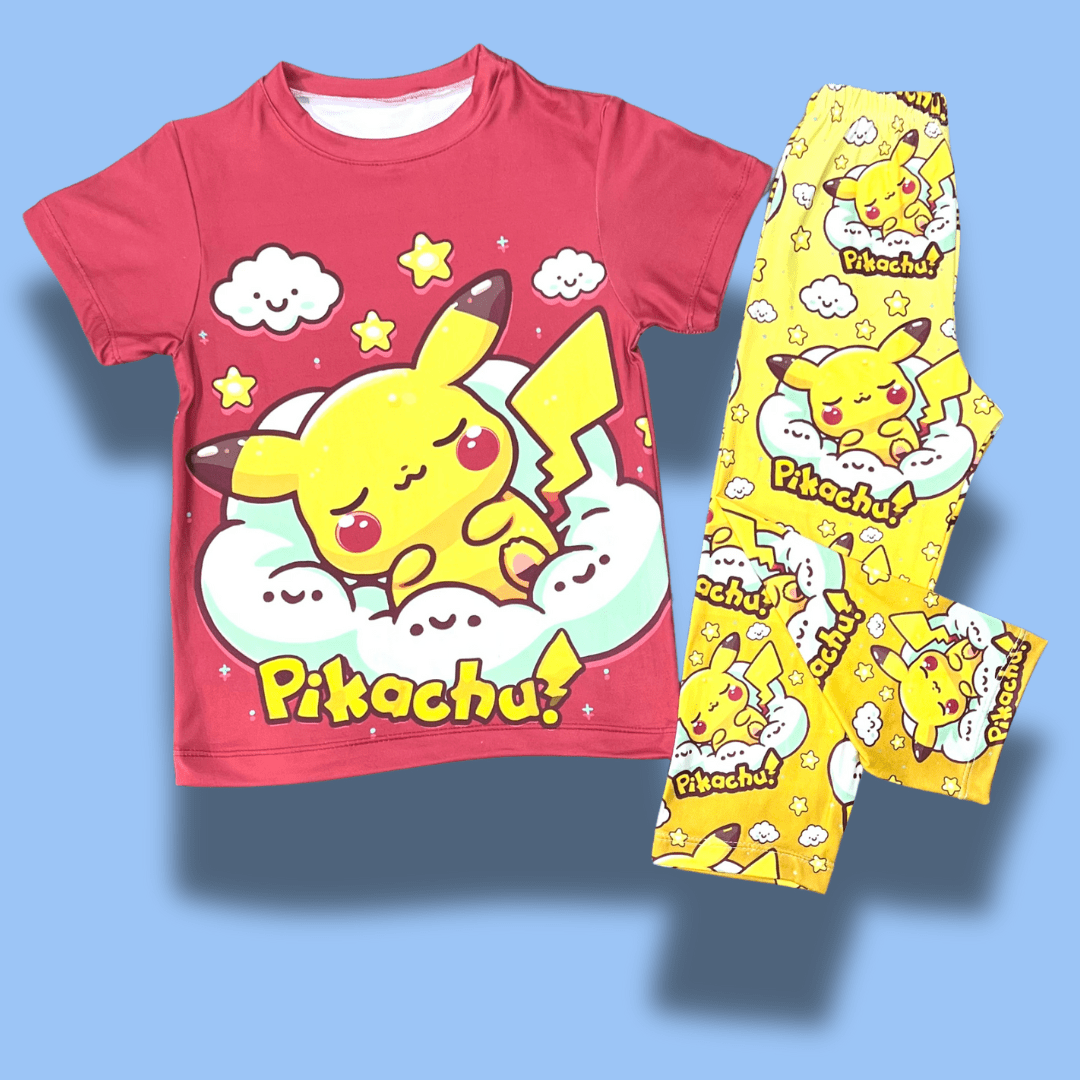 Pijama Pikachu Nube – Suavidad amarilla para soñar sin parar
