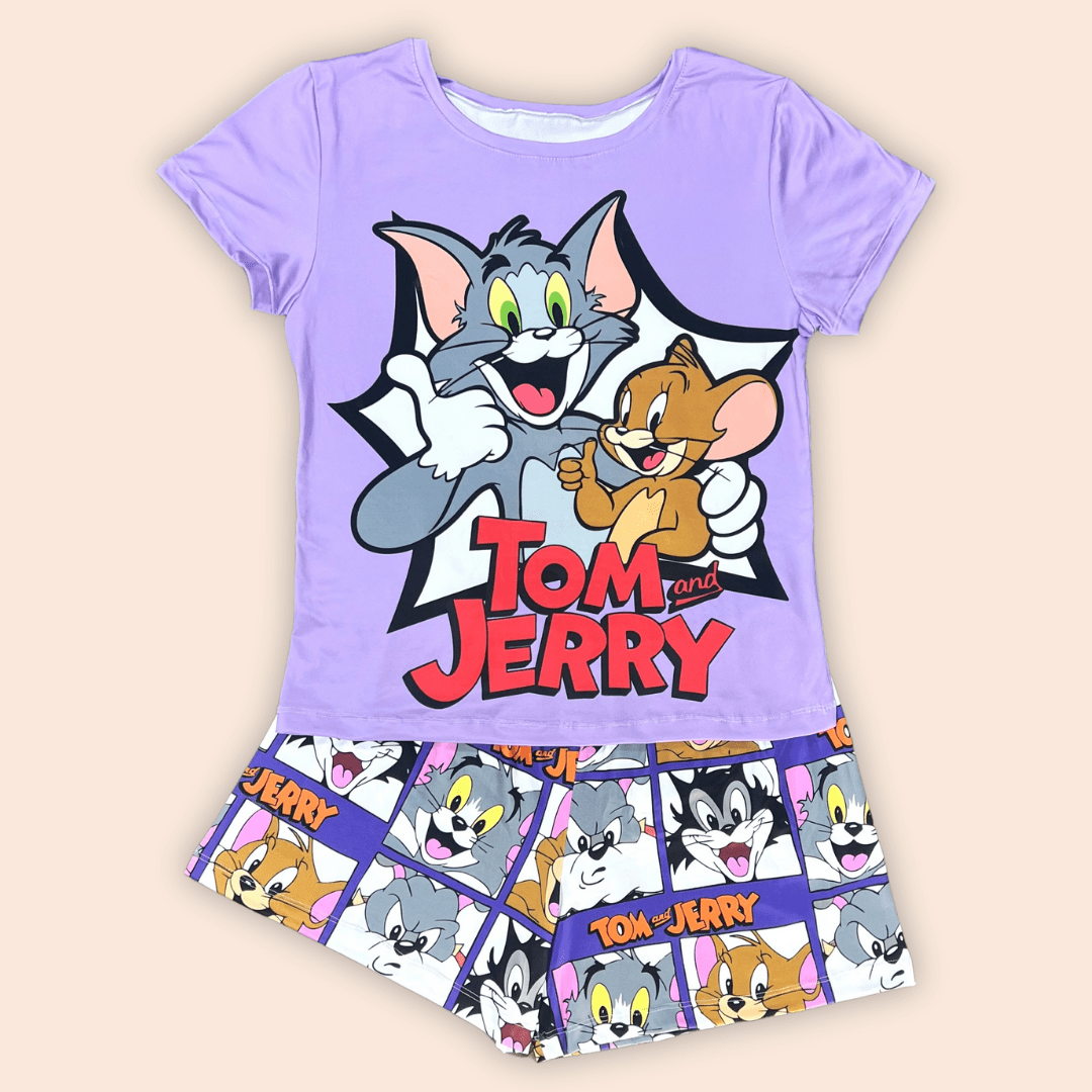Pijama Short Dama Talla Plus Tom & Jerry