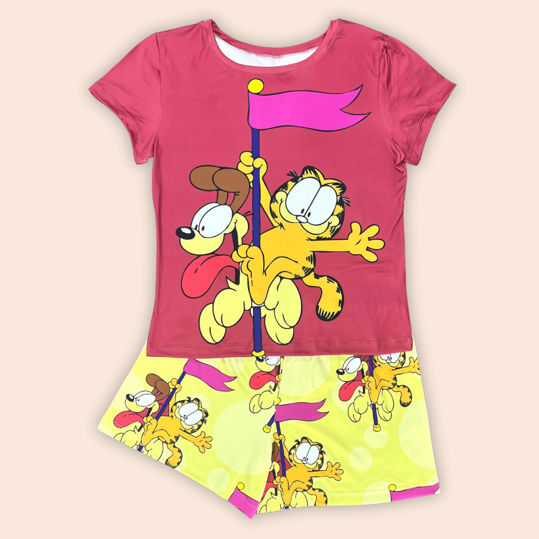 Pijama Short Dama Talla Plus Garfield & Odie