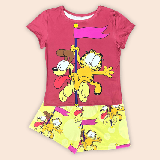 Pijama Short Dama Talla Plus Garfield & Odie
