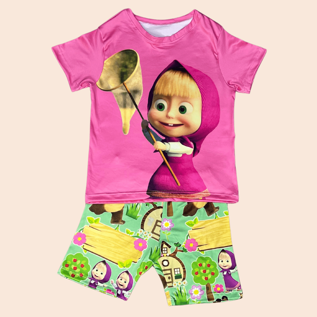 Pijama Niña Short Masha Divertida