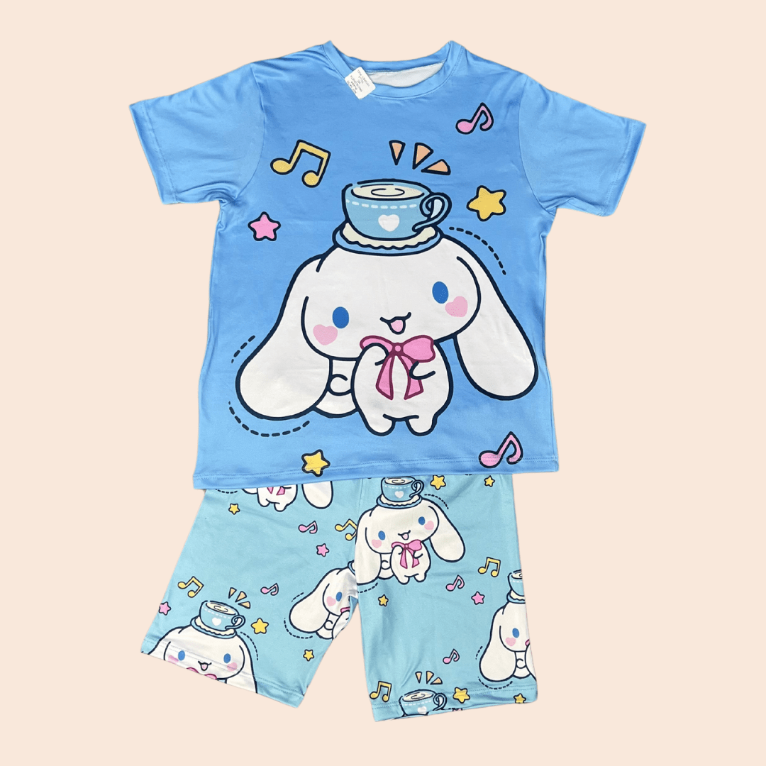 Pijama Niña Short Cinnamoroll Azul