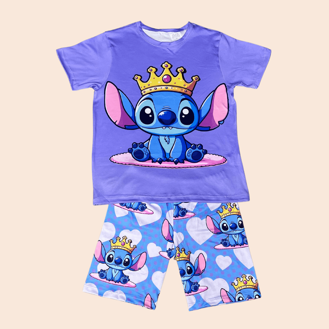 Pijama Niña Short Stich Corona