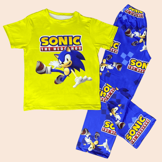Pijama Niño Pantalón Sonic Amarillo