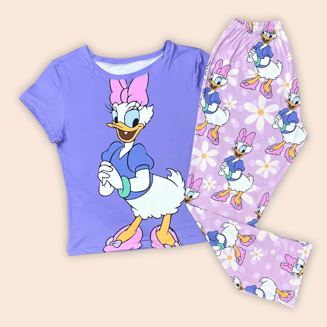 Pijama Dama Plus Daisy Purple