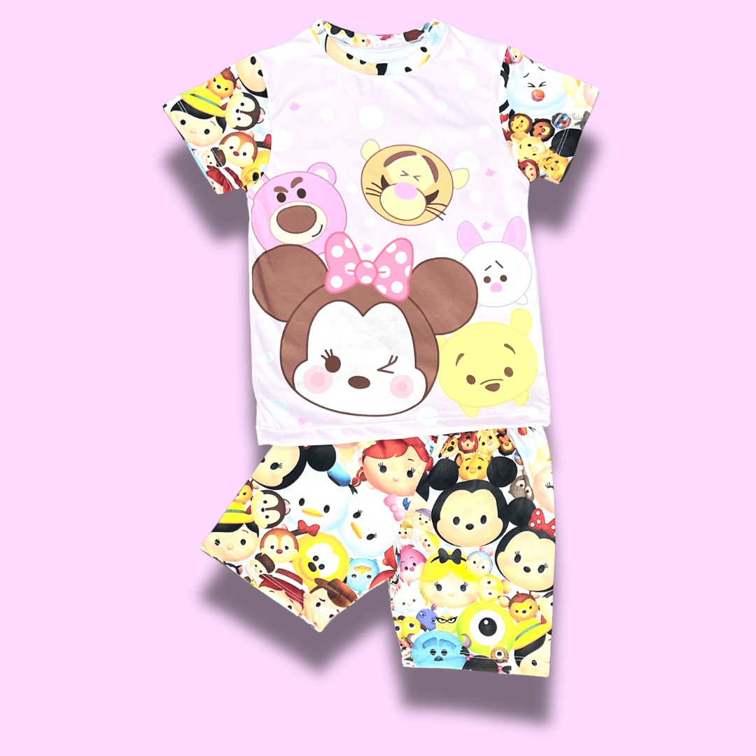 Pijama piel de durazno niña Tsum tsum