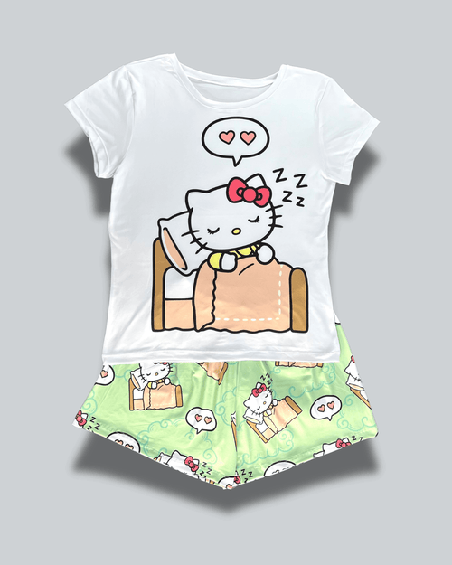 Pijama Dama Short Plus Hello Kitty Durmiente