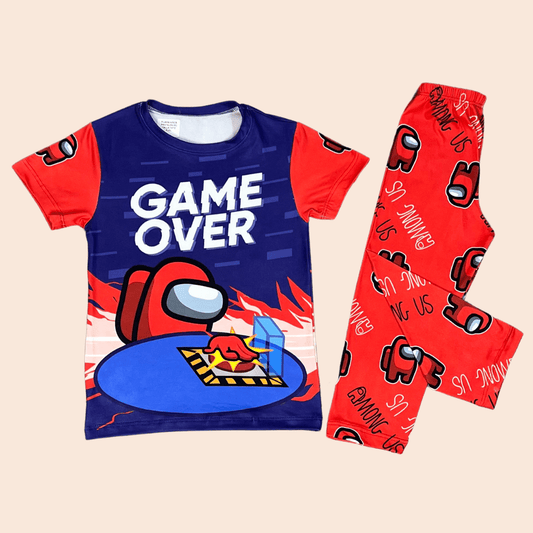 Pijama Niño Among Us Game Over