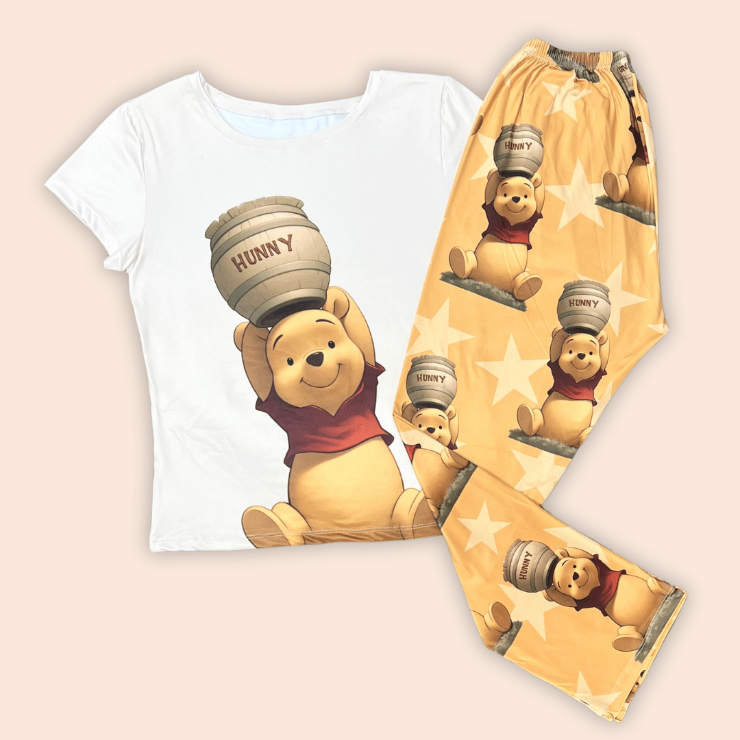 Pijama Dama Plus Pooh Stars