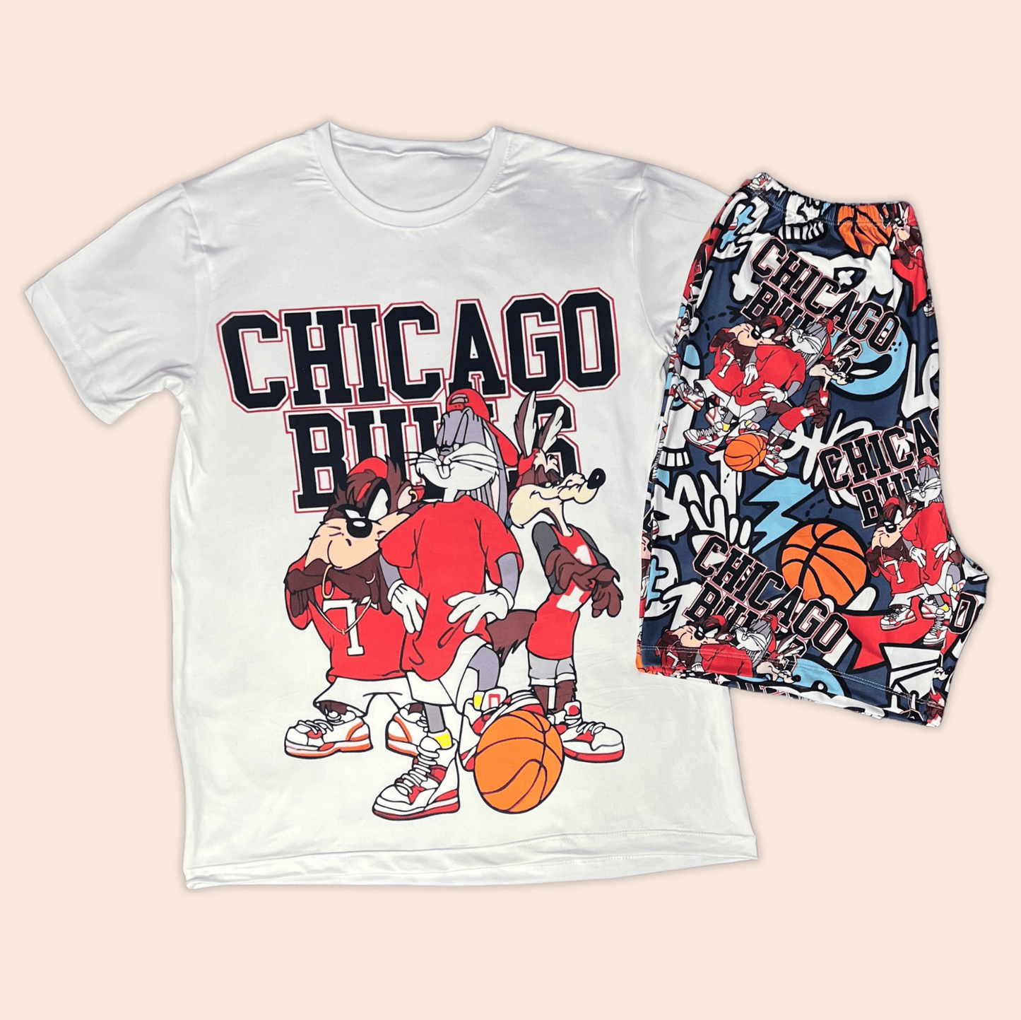 Pijama Hombre Pantaloneta Looney Tunes