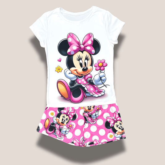 Pijama Minnie con flor – Encanto que enamora