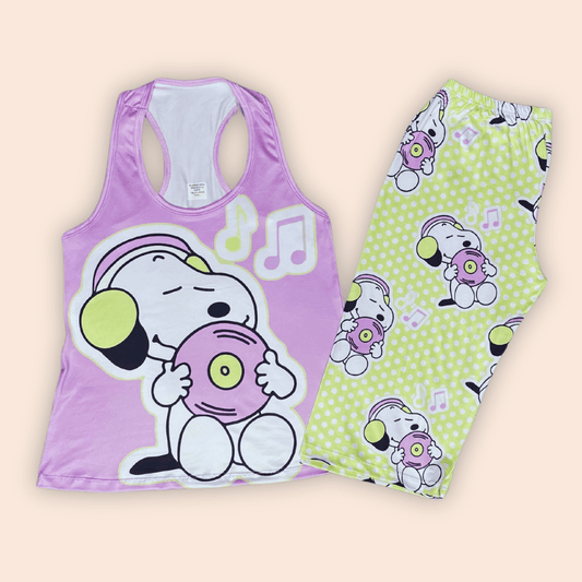 Pijama Pantalón Capri Snoopy