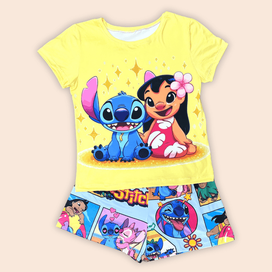 Pijama Short Dama Talla Plus Lilo & Stitch
