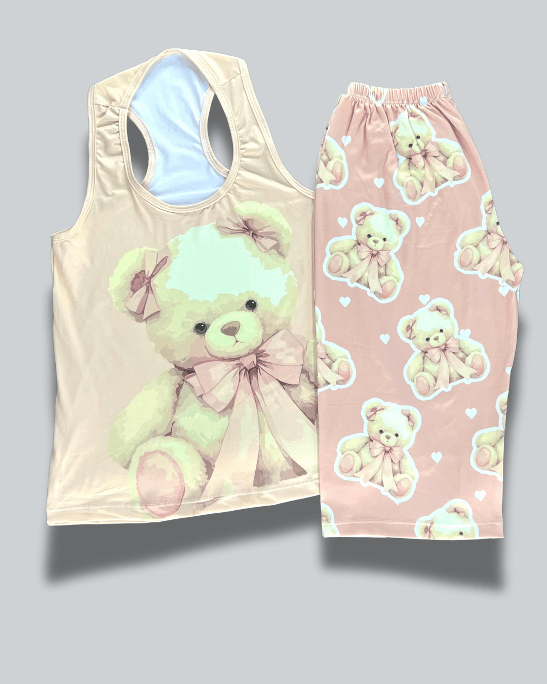 Pijama Dama Capri Osito Nude