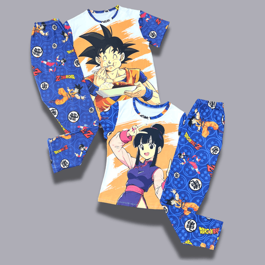 Pijamas pareja Goku y Milk – Conjuntos Dragon Ball unisex