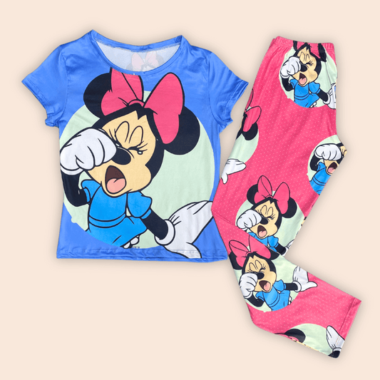 Pijama Pantalón Blusa de Mangas Minnie