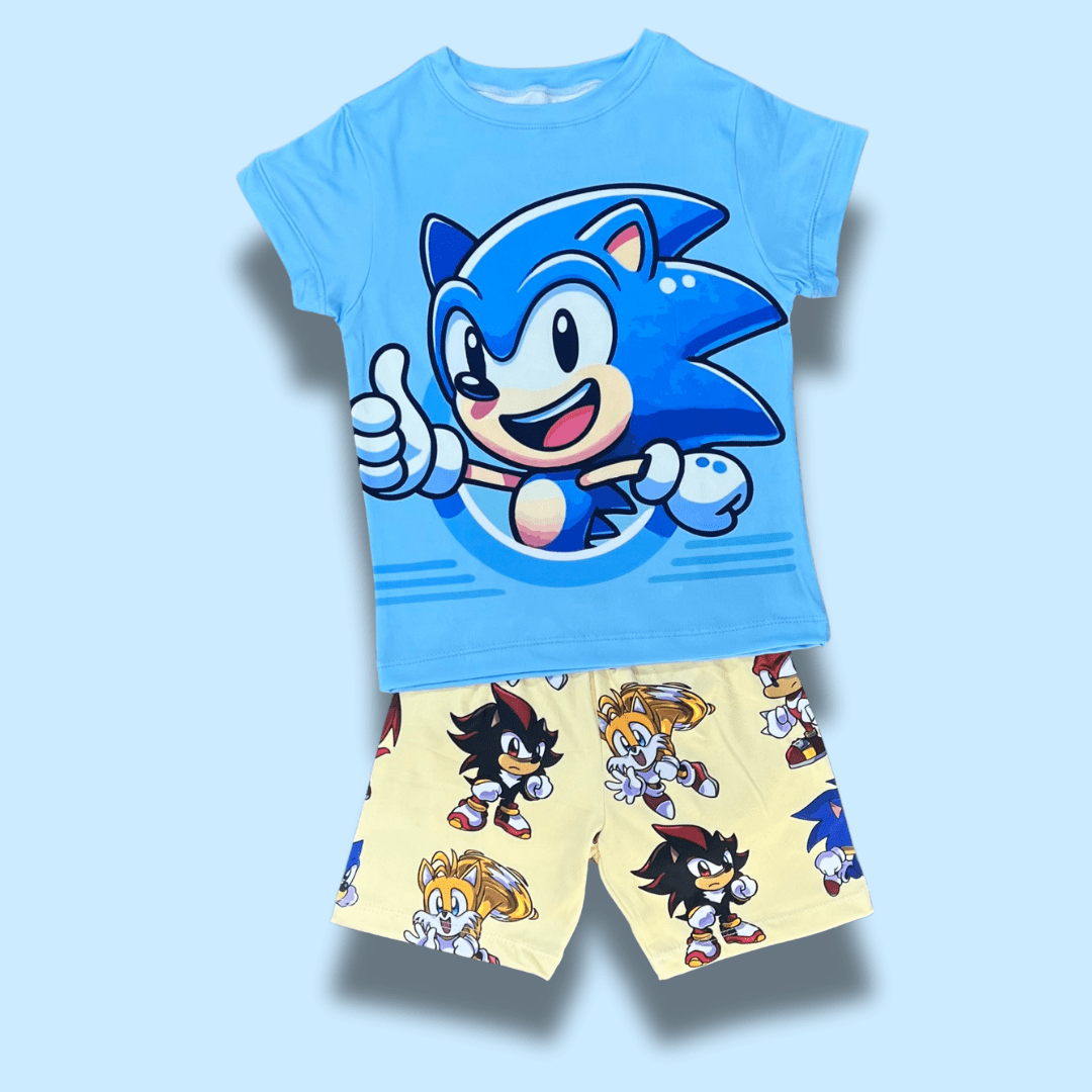 Pijama piel de durazno niño Sonic bebé