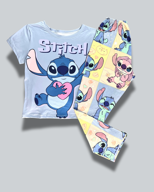 Pijama Dama Pantalón Plus Stitch Corazón