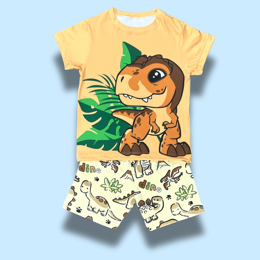Pijama piel de durazno niño Dino selva