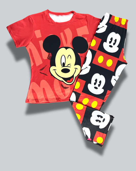 Pijama Dama Pantalón Camiseta Mickye Guiño