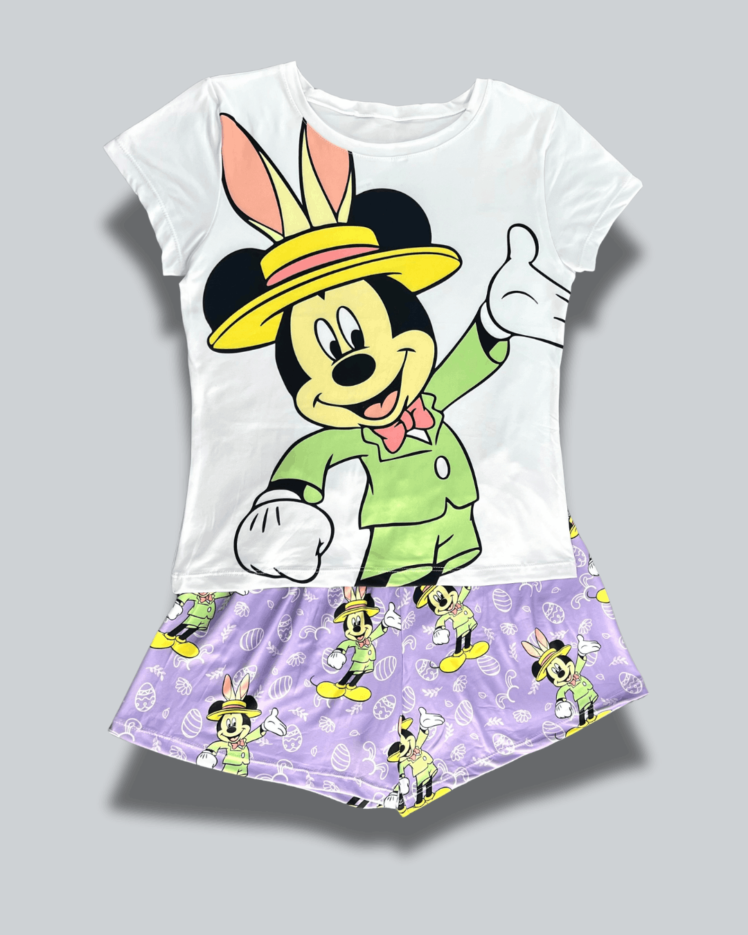 Pijama Dama Short Plus Mickey Orejas Conejo
