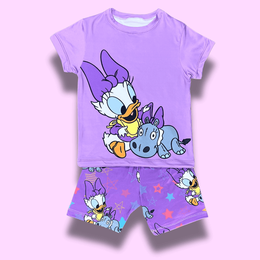 Pijama piel de durazno niña Daisy y burrito