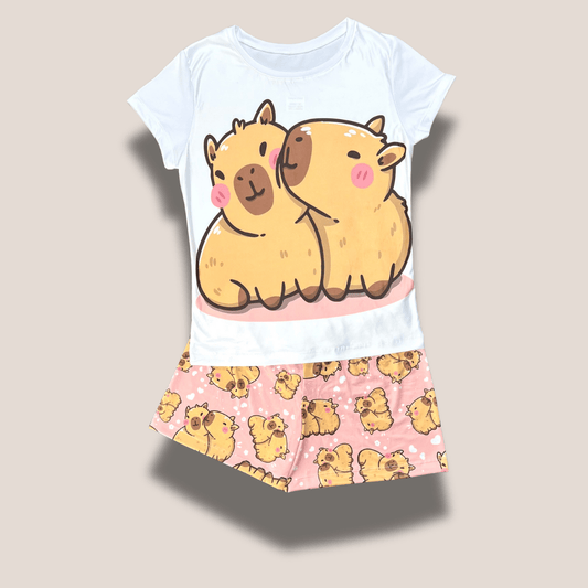 Pijama Capibaras tiernas – Abrazos que se sienten