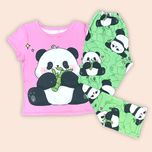 Pijama Dama Pantalón Plus Panda Bamboo