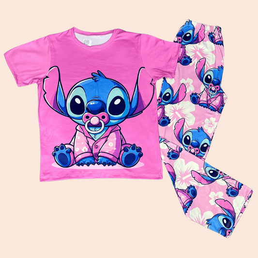 Pijama Niña Pantalón Baby Stich Rosa