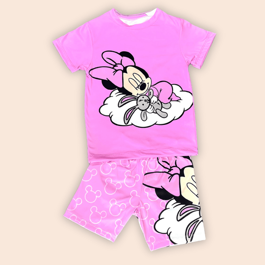 Pijama Niña Short de Minnie Rosa