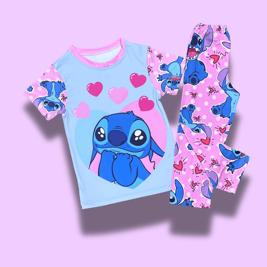 Pijama Stitch rosada para niña – Comodidad con ternura