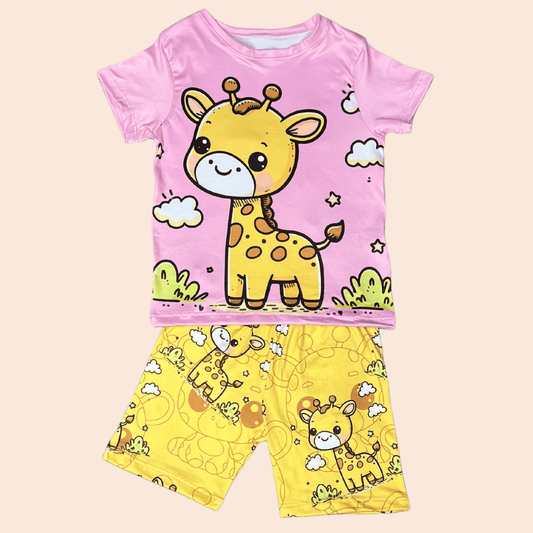 Pijama Niña Short Jirafa