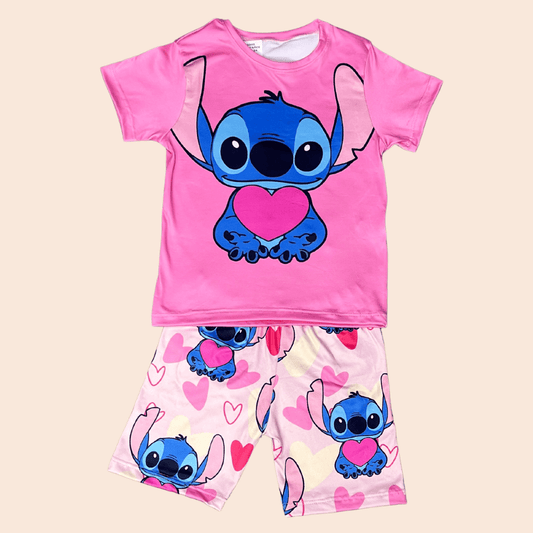 Pijama Niña Short Stich con Corazón