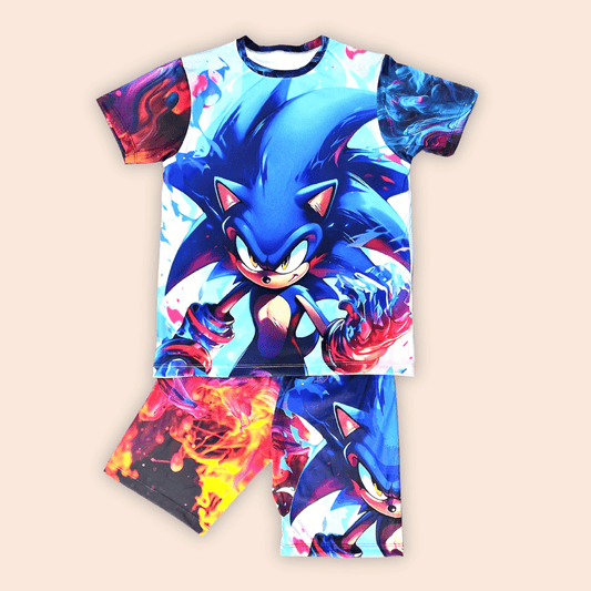 Pijama Short niño Sonic Fuego y Hielo