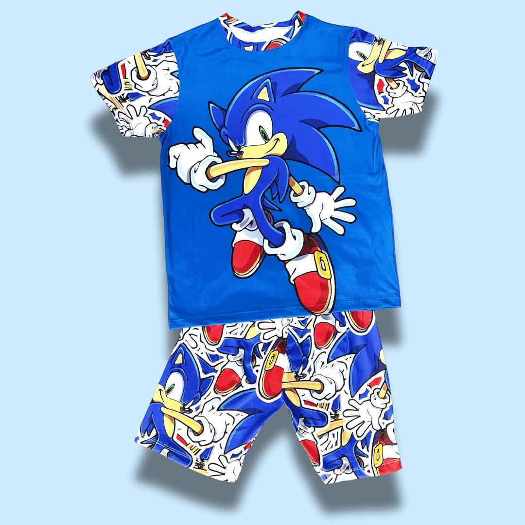 Pijama piel de durazno niño Sonic gamer