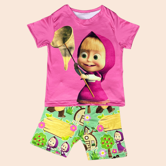 Pijama Niña Short Masha Divertida