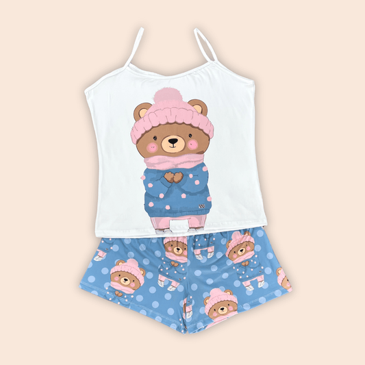 Pijama Osito Invierno - Dama Plus