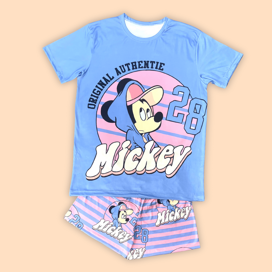 Pijama Dama Short Blusa Oversize Mickey Urban