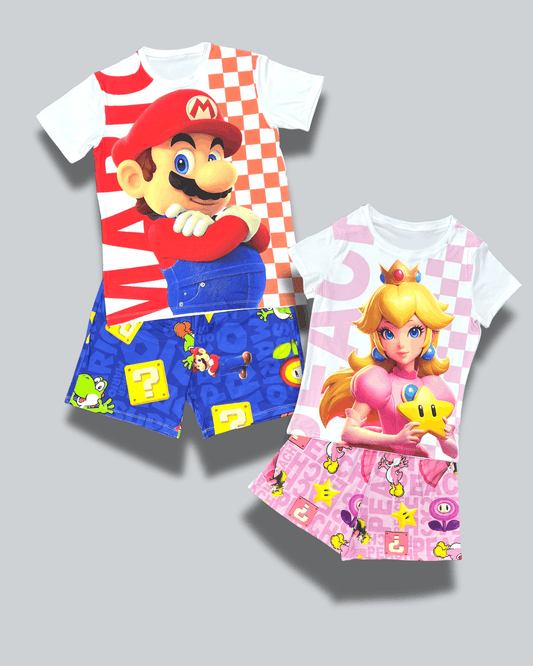 Pijama Pareja Short Super Mario Kart