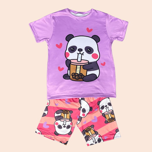 Pijama Niña Short Panda