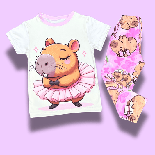 Pijama capibara bailarina – Dulzura con estilo