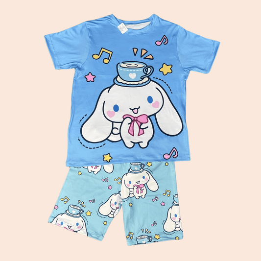 Pijama Niña Short Cinnamoroll Azul
