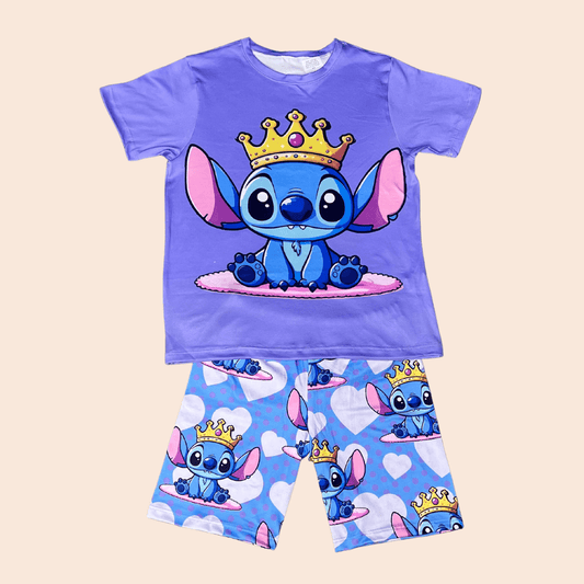 Pijama Niña Short Stich Corona