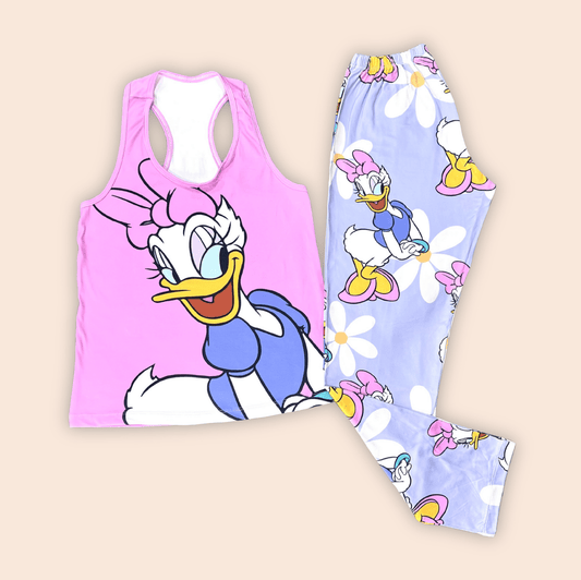 Pijama Dama Pantalón Blusa Esqueleto Daisy Duck