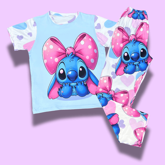 Pijama Stitch lazo – Amor, aventura y suavidad