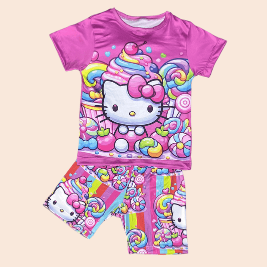 Pijama Niña Short Hello Kitty Dulces