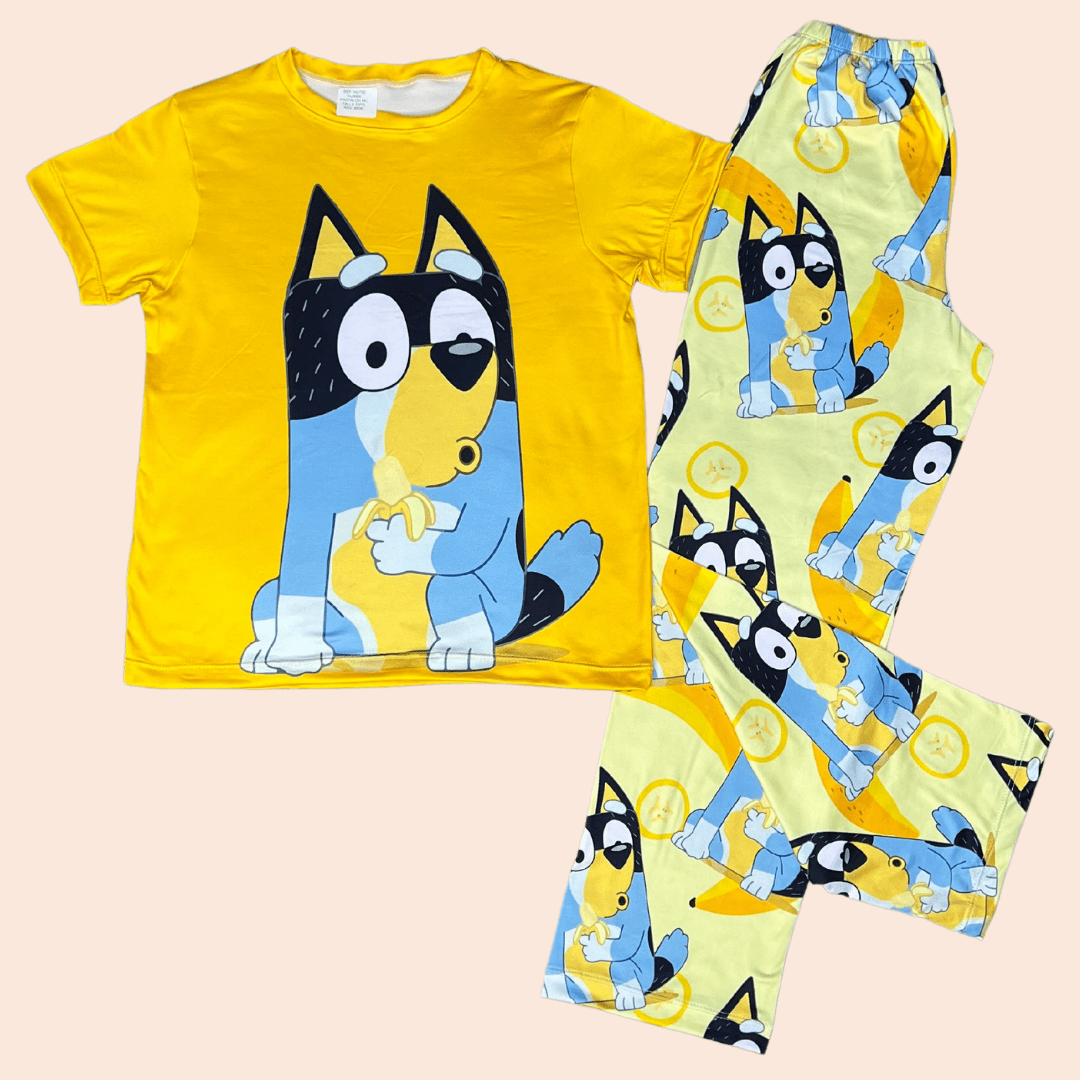 Pijama Niño Pantalón Bluey Amarillo