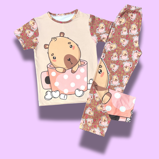 Pijama Capibara Taza - Ternura en cada sorbo