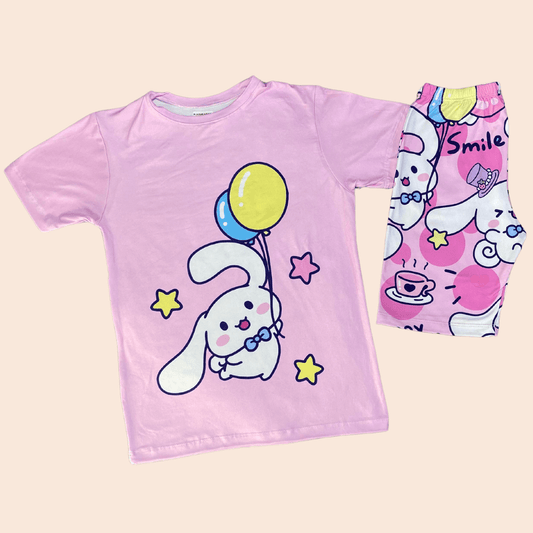 Pijama Niña Short Cinnamoroll Rosa
